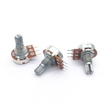 WH148 Potenziometro rotativo Controllo del volume a lunga durata Lineare B50K B10K Potenziometro Potenziometro a pellicola di carbonio per audio