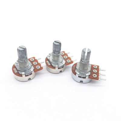 WH148 Potenziometro rotativo Controllo del volume a lunga durata Lineare B50K B10K Potenziometro Potenziometro a pellicola di carbonio per audio