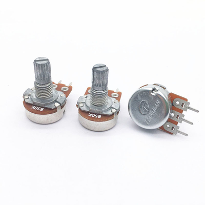 WH148 Potenziometro rotativo Controllo del volume a lunga durata Lineare B50K B10K Potenziometro Potenziometro a pellicola di carbonio per audio