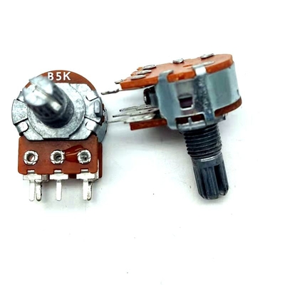 Potenziometro interruttore rotante con albero in metallo da 16 mm per amplificatore audio