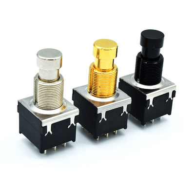 Commutatore del bottone di Pin Effect Foot Switch Push del pedale di pedale di effetto della chitarra di Of Soft Click 3PDT del produttore 9