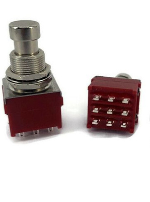 Commutatore del bottone di Pin Effect Foot Switch Push del pedale di pedale di effetto della chitarra di Of Soft Click 3PDT del produttore 9