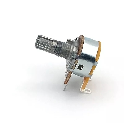 Potenziometro 5k con interruttore 15mm Dual Gang Audio Taper