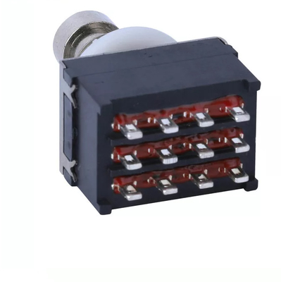 interruttore a pedale momentaneo normalmente chiuso 4PDT 12 Pin Toggle di 0.8mm